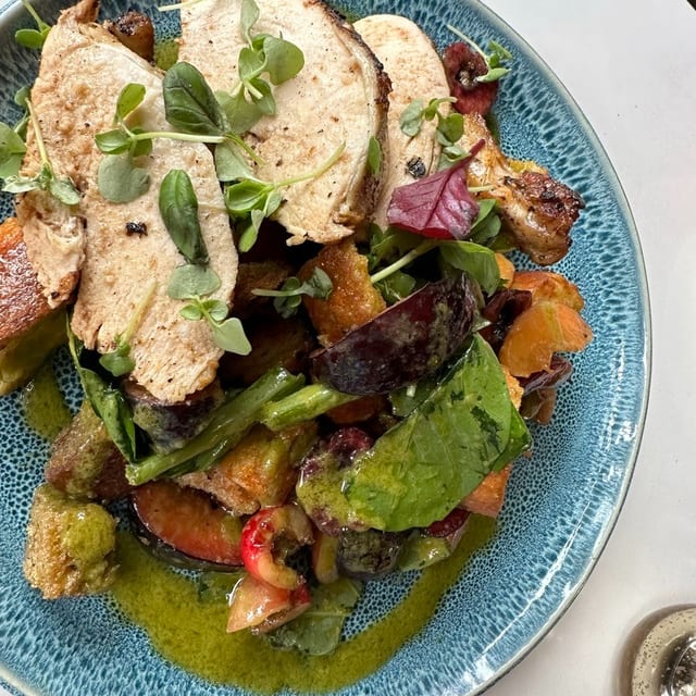 Pan Roasted Organic Chicken Breast.
