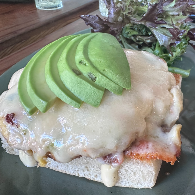 Open-faced Tuna Melt.