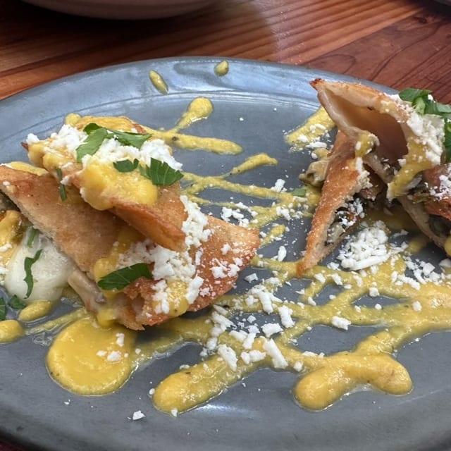 Squash Blossom Empanadas.